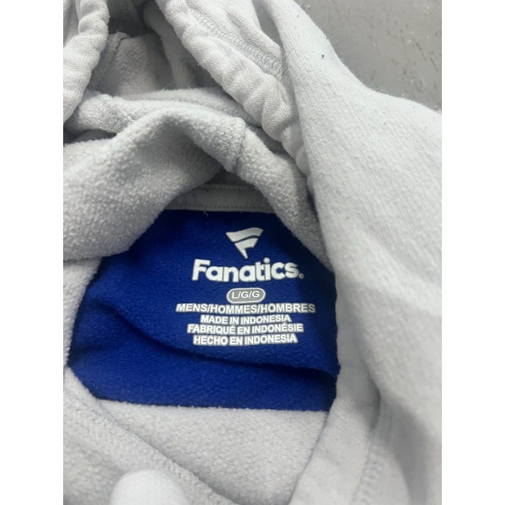 Fanatics Buffalo Bills Hoodie Mens Large White Blue Graphic Long Sleeve Football - Picture 4 of 7